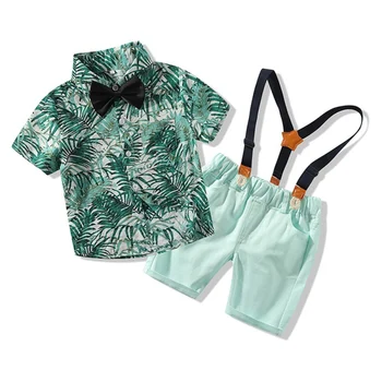 Summer Children Baby Boys Casual Short Sleeve Floral Print T-shirt Tops+Strap Shorts Costume Set
Summer Children Baby Boys Casual Short Sleeve Floral Print T-shirt Tops+Strap Shorts Costume Set