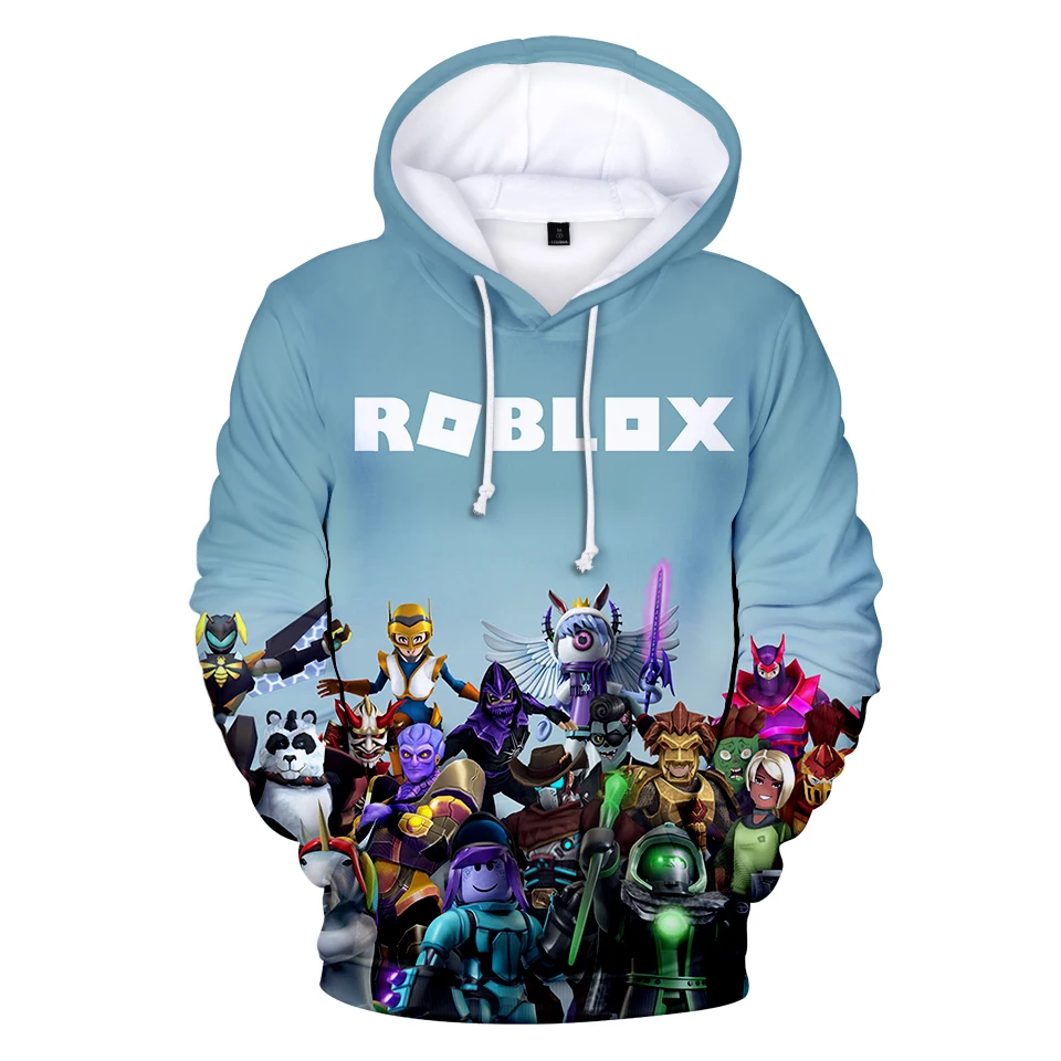 Лидер продаж толстовки с капюшоном 3D принтом Roblox толстовка для мальчиков и