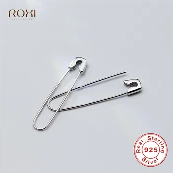 ROXI Safty Pin Paper Clip Stud Earrings For Women Punk Piercing Ear Buckle Earrings 100% 925 Sterling Silver Earrings brincos
ROXI Safty Pin Paper Clip Stud Earrings For Women Punk Piercing Ear Buckle Earrings 100% 925 Sterling Silver Earrings brincos
