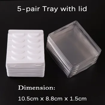 5-pair Eyelash Case (White Tray with Clear Cover) Professional Lashes Container Offer Stamping Label Service
5-pair Eyelash Case (White Tray with Clear Cover) Professional Lashes Container Offer Stamping Label Service