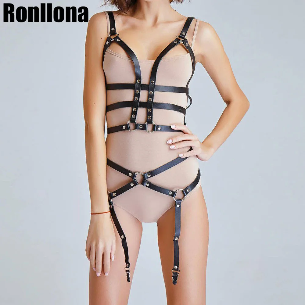 Harness 2 Pcs Set Sexy Leather Harness Sexy Set Garter Women Sexy Body Cage Band From Waist To Leg Bondage Cage Belts For Women
Harness 2 Pcs Set Sexy Leather Harness Sexy Set Garter Women Sexy Body Cage Band From Waist To Leg Bondage Cage Belts For Women