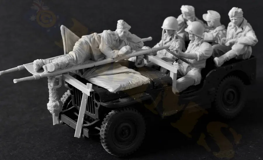 1:35 Resin Figure Model Kit Unassambled Unpainted //466 (6 figures & accessories)
1:35 Resin Figure Model Kit Unassambled Unpainted //466 (6 figures & accessories)
