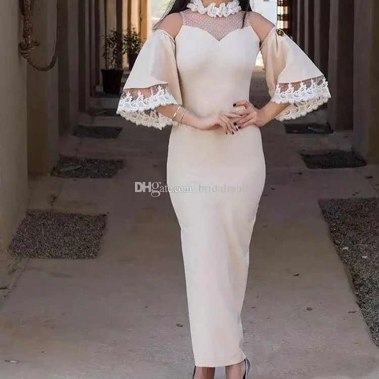 Elegant robe de soiree 2018 Evening gown With Sheer 3/4 Sleeves Ankle Length Formal Prom Party lace Mother of the Bride Dresses
Elegant robe de soiree 2018 Evening gown With Sheer 3/4 Sleeves Ankle Length Formal Prom Party lace Mother of the Bride Dresses