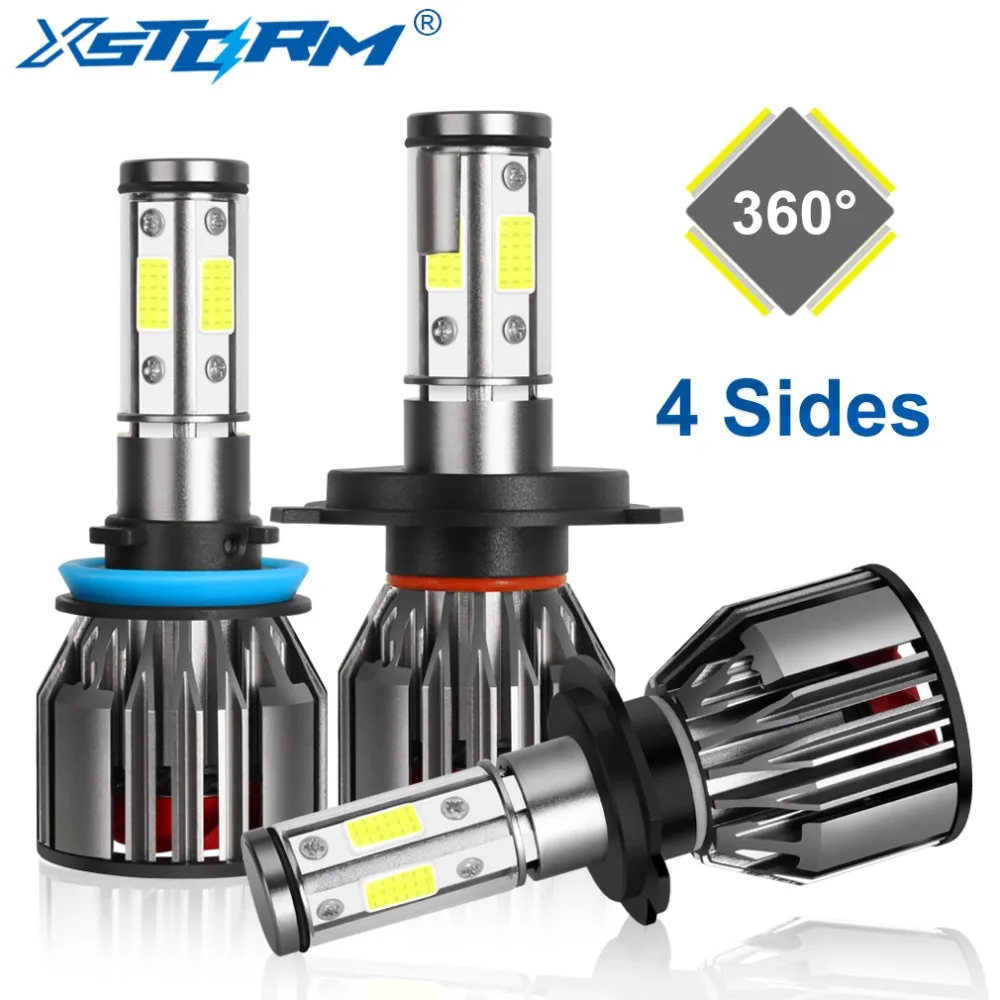 4 Sides 10000LM H4 H7 LED H8 H11 9005 HB3 9006 HB4 LED Headlight Kit 6000K White 12V 24V Car Lights Bulbs for Auto Automotive 
4 Sides 10000LM H4 H7 LED H8 H11 9005 HB3 9006 HB4 LED Headlight Kit 6000K White 12V 24V Car Lights Bulbs for Auto Automotive