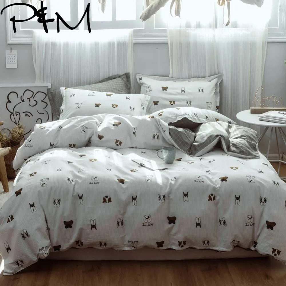 Papa&Mima Puppy dogs print Cartoon style bedding sets Cotton bedlinens Twin full Queen size pillowcases duvet cover sets
Papa&Mima Puppy dogs print Cartoon style bedding sets Cotton bedlinens Twin full Queen size pillowcases duvet cover sets