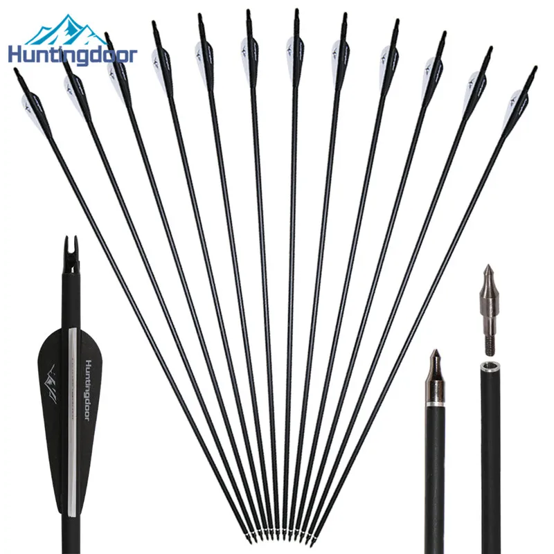 6pcs Archery Carbon Arrows 31" 6.2mm Spine 500 hunting arrows for Recurve Bow Compound Bow Hunting Accessories
6pcs Archery Carbon Arrows 31" 6.2mm Spine 500 hunting arrows for Recurve Bow Compound Bow Hunting Accessories
