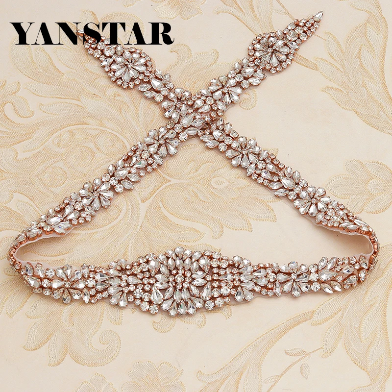 YANSTAR (30 шт.) оптовая продажа, свадебный пояс, вышитый бисером, розовое золото, стразы, аппликации для свадебных платьев, пояс YS854
YANSTAR (30 шт.) оптовая продажа, свадебный пояс, вышитый бисером, розовое золото, стразы, аппликации для свадебных платьев, пояс YS854