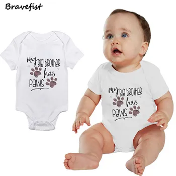 0-24M Summer Baby Boys Girls Bodysuits Cute Overalls For Infants Baby Jumpsuit Roupa Menino Vestidos Body My Big Brother Has Paw
0-24M Summer Baby Boys Girls Bodysuits Cute Overalls For Infants Baby Jumpsuit Roupa Menino Vestidos Body My Big Brother Has Paw