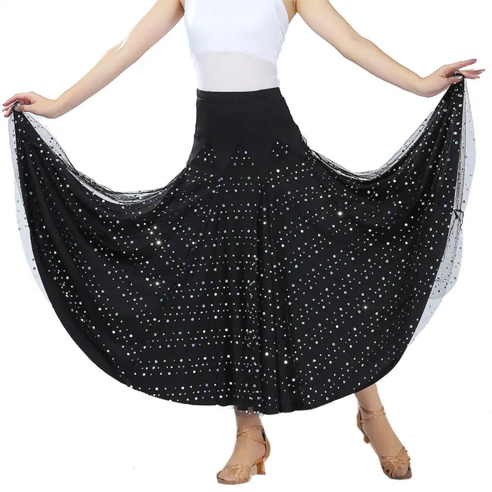 Fashion Modern Dance Skirt Sequins flowers skirts Tango Ballroom Waltz Dance Skirt for Women Lady Adult Party Half-length Skirt
Fashion Modern Dance Skirt Sequins flowers skirts Tango Ballroom Waltz Dance Skirt for Women Lady Adult Party Half-length Skirt