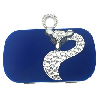 New Diamond Velour Evening Bags Fox Pattern Day Clutch Wallets Women HandBags 
New Diamond Velour Evening Bags Fox Pattern Day Clutch Wallets Women HandBags