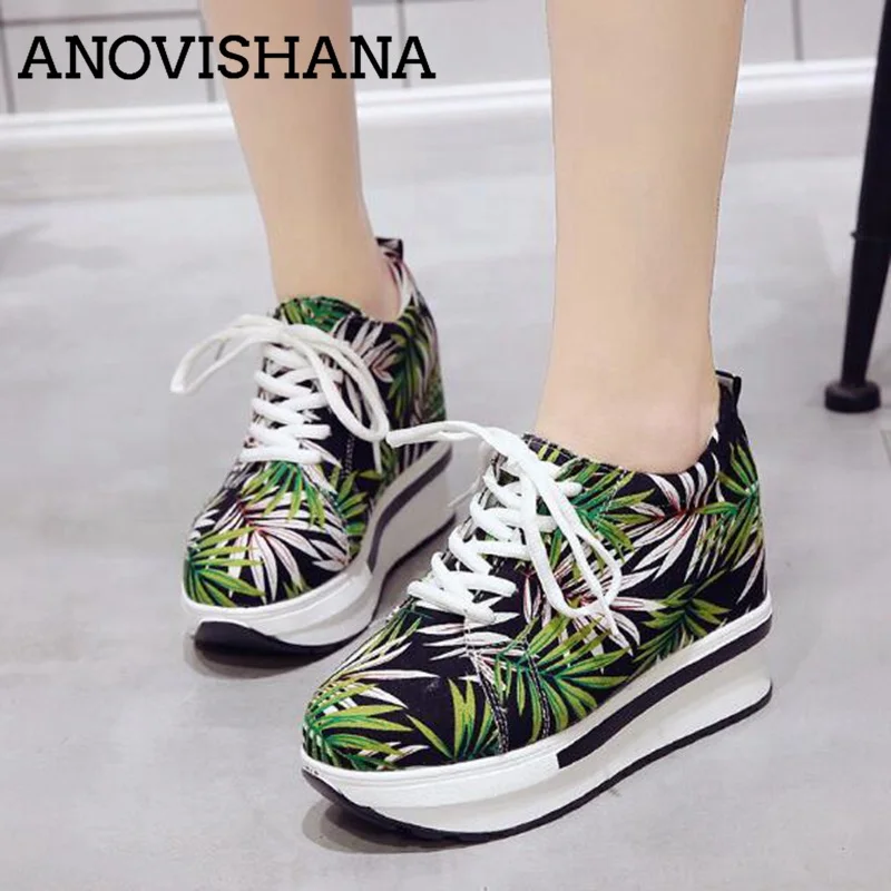 ANOVISHANA New Platform Shoes Women Ladies sneakers 5cm heighten increasing Lace up Causal Spring Autumn Black red H327
ANOVISHANA New Platform Shoes Women Ladies sneakers 5cm heighten increasing Lace up Causal Spring Autumn Black red H327