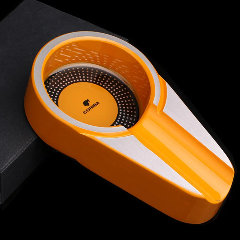 COHIBA Mini single cigar ashtray metal cigar ash trays Portable Cigar Ashtrays for car father's Day gift for him
COHIBA Mini single cigar ashtray metal cigar ash trays Portable Cigar Ashtrays for car father's Day gift for him