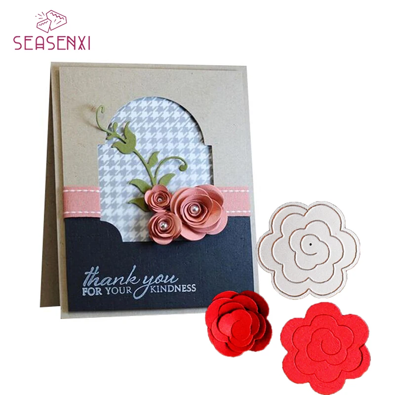 SEASENXI DIY Rose Flower Metal Cutting Dies Stencils Embossing Card Scrapbooking Photo Album Decor Craft Die Template Folder
SEASENXI DIY Rose Flower Metal Cutting Dies Stencils Embossing Card Scrapbooking Photo Album Decor Craft Die Template Folder