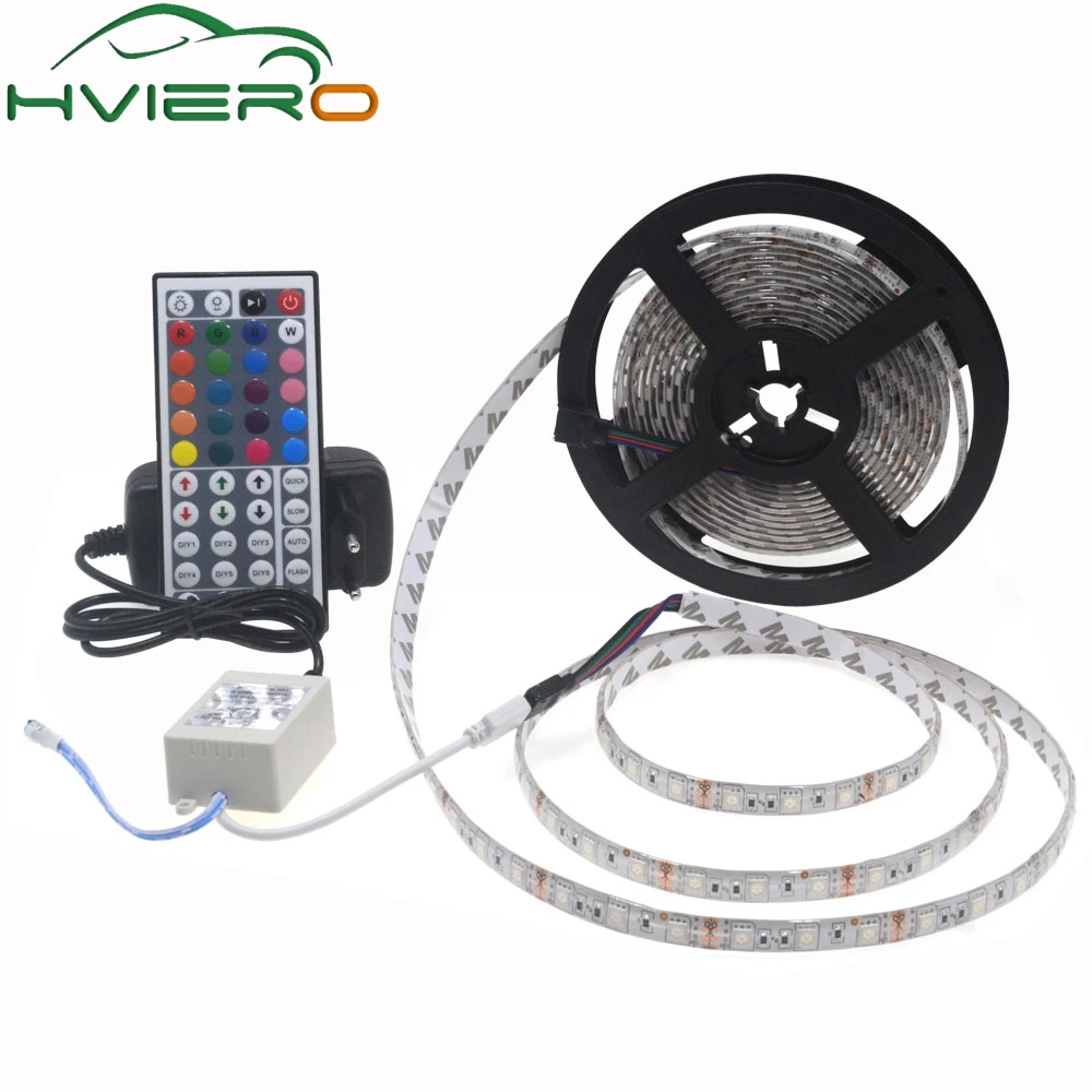 5m 5050 SMD LED Strip DC 12V Waterproof 60LEDs/m Flexible RGB Light for home decoration with 3A Adapter Controller full set
5m 5050 SMD LED Strip DC 12V Waterproof 60LEDs/m Flexible RGB Light for home decoration with 3A Adapter Controller full set