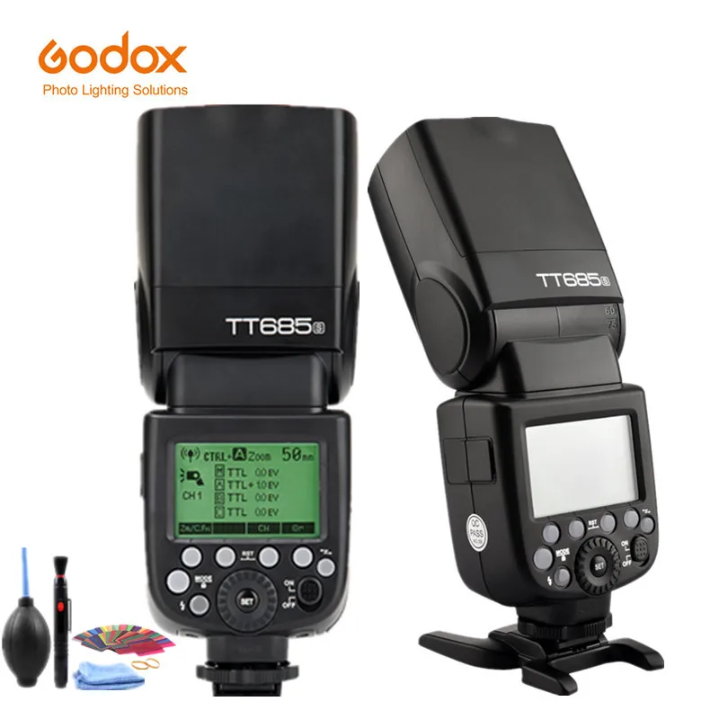 Godox TT685S 2.4G HSS 1/8000s i-TTL GN60 Wireless Speedlite Flash for Sony A77II A7RII A7R A58 A9 A99 A6300 A6500 Camera
Godox TT685S 2.4G HSS 1/8000s i-TTL GN60 Wireless Speedlite Flash for Sony A77II A7RII A7R A58 A9 A99 A6300 A6500 Camera