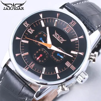 Jaragar 3 Dial Display 2018 Classic Design Luminous Hands Black Leather Strap Men Watches Top Brand Luxury Automatic Male Clock
Jaragar 3 Dial Display 2018 Classic Design Luminous Hands Black Leather Strap Men Watches Top Brand Luxury Automatic Male Clock