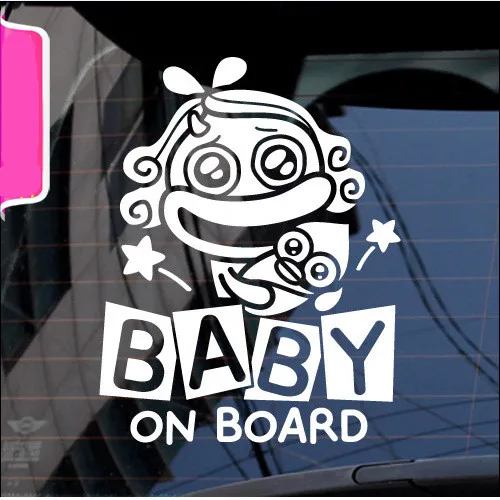 Детская Наклейка внутри intel наклейка евро гонки JCW mod illest JDM Baby в автомобиле |