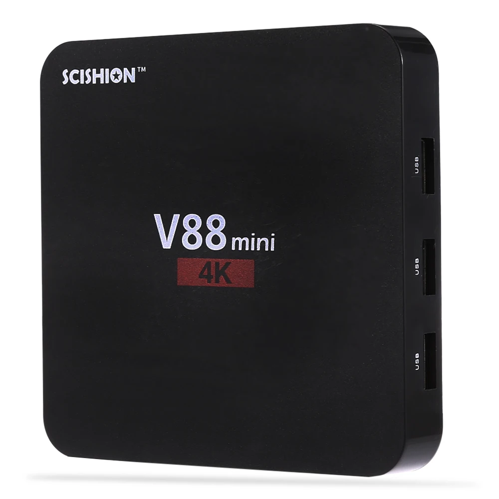 SCISHION V88 мини Smart ТВ Box Android 6 0 RK3229 4 Core K 1 ГБ Оперативная память 8 GB Встроенная