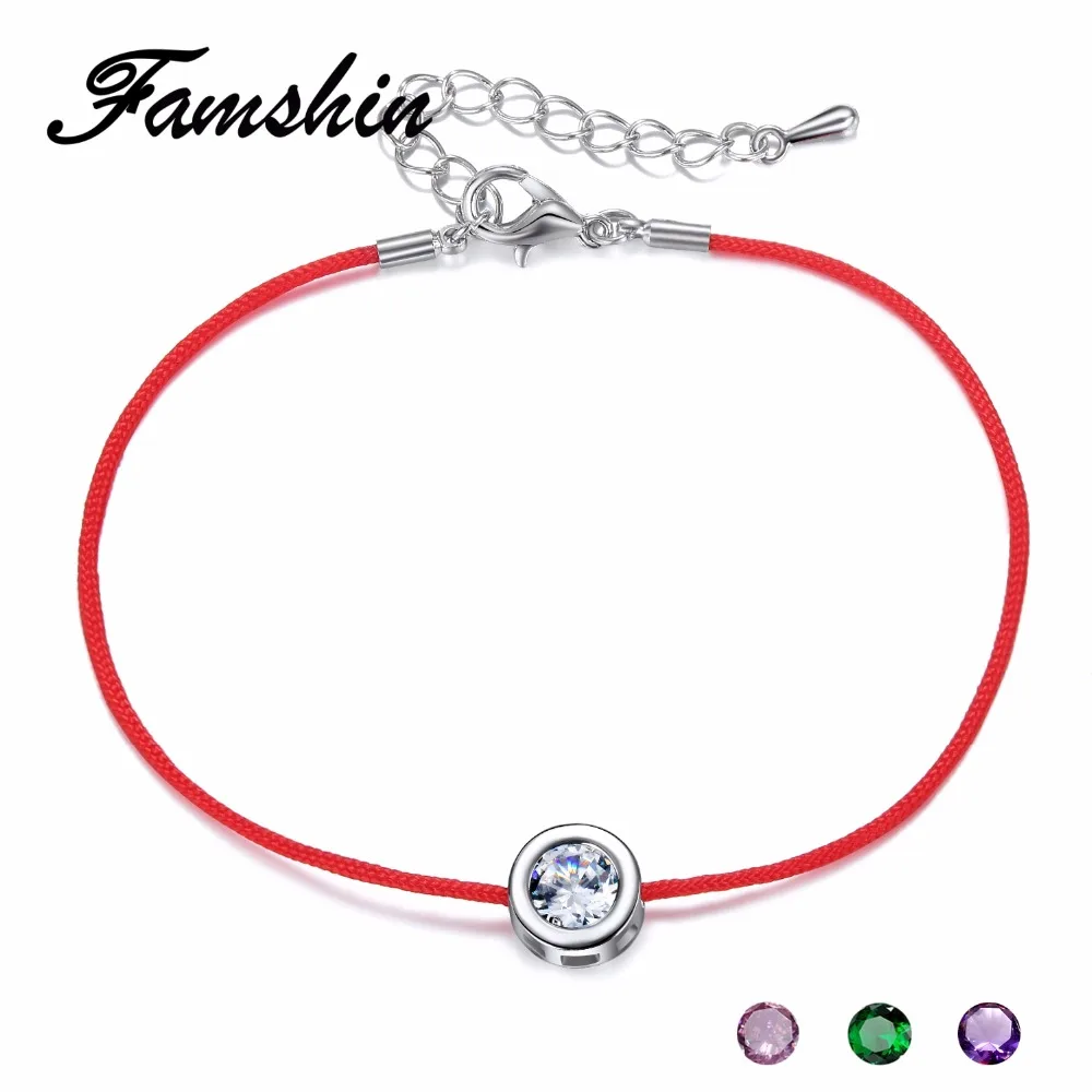 FAMSHIN Fashion Red String Rope Bracelet Small Cublic Zirconia CZ Bracelets For Women Handmade Crystal Jewelry Lovers Couples
FAMSHIN Fashion Red String Rope Bracelet Small Cublic Zirconia CZ Bracelets For Women Handmade Crystal Jewelry Lovers Couples