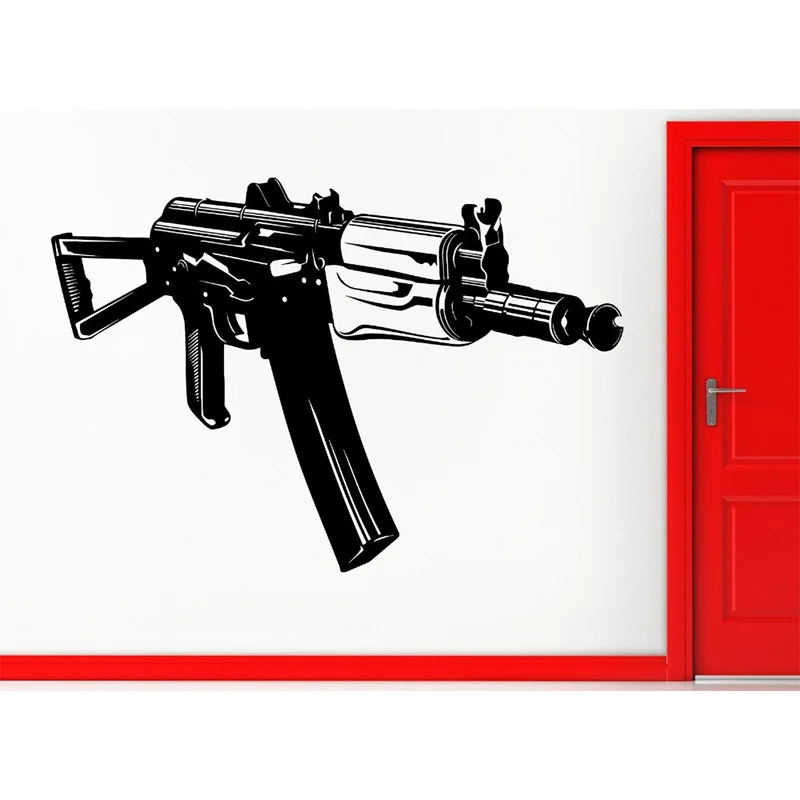 Wall Decal Sticker Russian Gun AK47 Russia Military Solider Home Decor Wall Sticker Art Curving Living Room Mural Decor
Wall Decal Sticker Russian Gun AK47 Russia Military Solider Home Decor Wall Sticker Art Curving Living Room Mural Decor