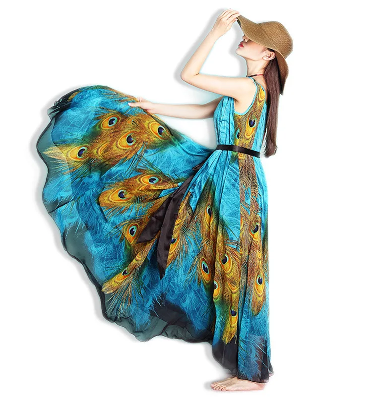 summer plus size women's dresses chiffon print peacock bohemian style maternity dresses pregnant dresses 16173
summer plus size women's dresses chiffon print peacock bohemian style maternity dresses pregnant dresses 16173