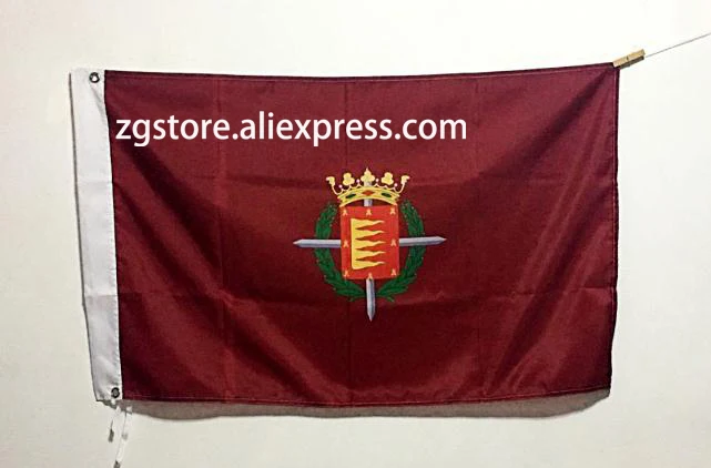 Spain Bandera valladolid Flag Custome Banner hot sell goods 3X3FT 90X90CM Banner brass metal holes
Spain Bandera valladolid Flag Custome Banner hot sell goods 3X3FT 90X90CM Banner brass metal holes