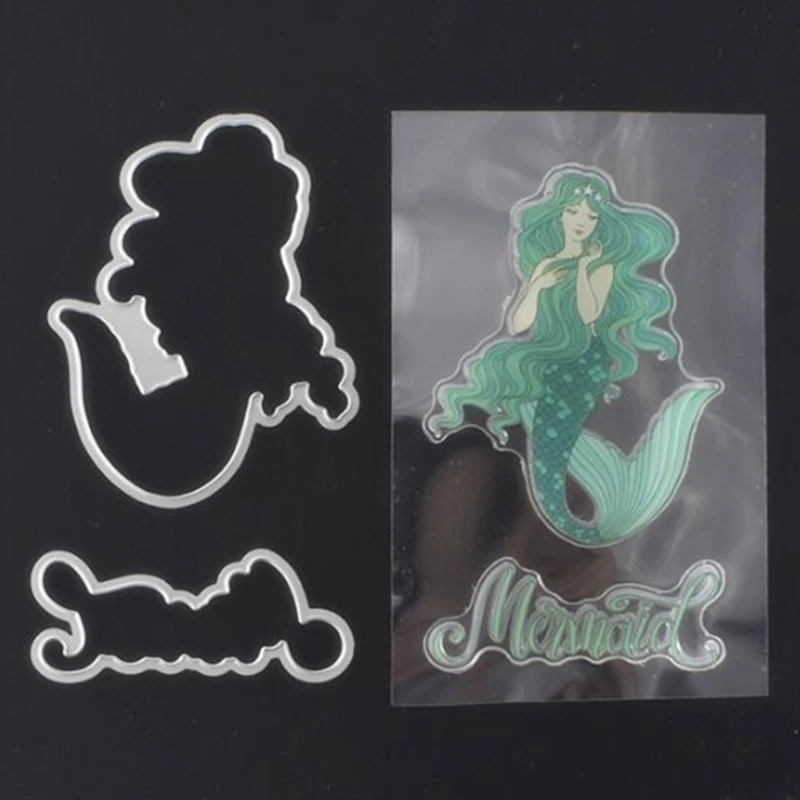 SCD432 Mermaid Metal Cutting Dies And Stamps For Scrapbooking Stencils DIY Album Cards Decoration Embossing Folder Die Cuts
SCD432 Mermaid Metal Cutting Dies And Stamps For Scrapbooking Stencils DIY Album Cards Decoration Embossing Folder Die Cuts