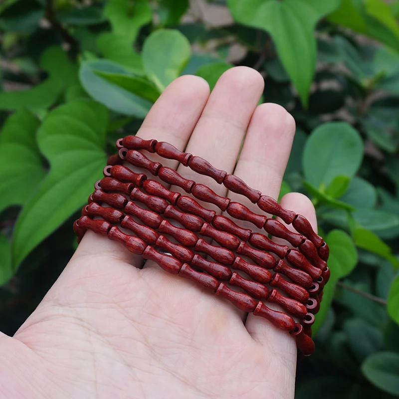 6*12mm * 102 * Natural Red Sandalwood Vase Beads / Lobular Red Sandalwood / Japa Beads Mala Prayer Bracelet Necklace Loose bead
6*12mm * 102 * Natural Red Sandalwood Vase Beads / Lobular Red Sandalwood / Japa Beads Mala Prayer Bracelet Necklace Loose bead