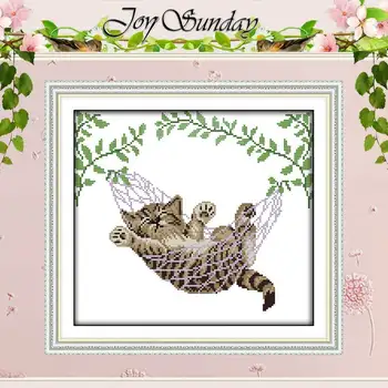 A cat on a basket counted Cross Stitch 11CT 14CT Cross Stitch Set Wholesale animals DIY Cross-stitch Kit Embroidery Needlework
A cat on a basket counted Cross Stitch 11CT 14CT Cross Stitch Set Wholesale animals DIY Cross-stitch Kit Embroidery Needlework