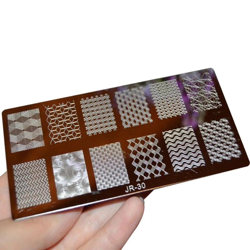 JR Nail Stamping Plates Stainless Steel Image Konad Stamping Nail Art Manicure Template Nail Stamp Tool 30 Styles For Choose
JR Nail Stamping Plates Stainless Steel Image Konad Stamping Nail Art Manicure Template Nail Stamp Tool 30 Styles For Choose