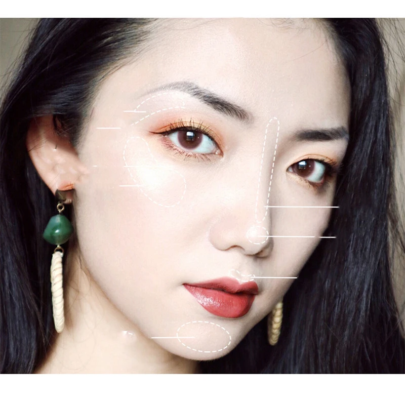 Two-tone Highlighter Make Up Shimmer Cream Face Highlight Eyeshadow Naturally modified face-shaped micro-nude One box
Two-tone Highlighter Make Up Shimmer Cream Face Highlight Eyeshadow Naturally modified face-shaped micro-nude One box