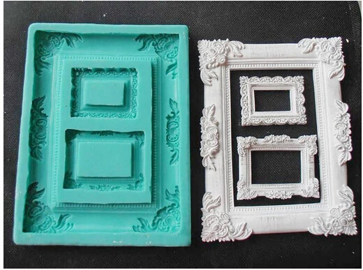 mirror/picture frame modelling 3D silicone mold cake decoration mold fondant mold
mirror/picture frame modelling 3D silicone mold cake decoration mold fondant mold