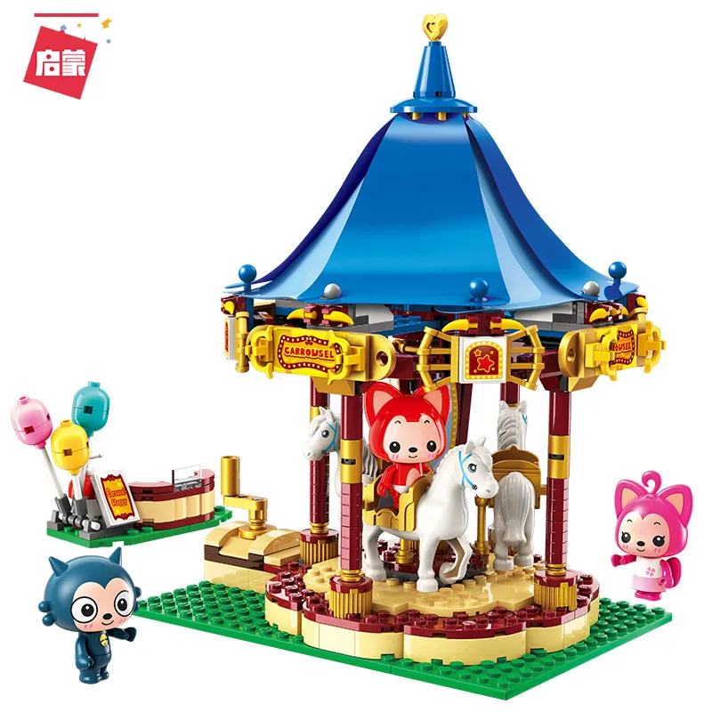 Enlighten Building Block Ideas Merry go round Cabin Ali Fox Carton 3 Figures 433pcs Educational Bricks Toy For Boy G
Enlighten Building Block Ideas Merry go round Cabin Ali Fox Carton 3 Figures 433pcs Educational Bricks Toy For Boy G