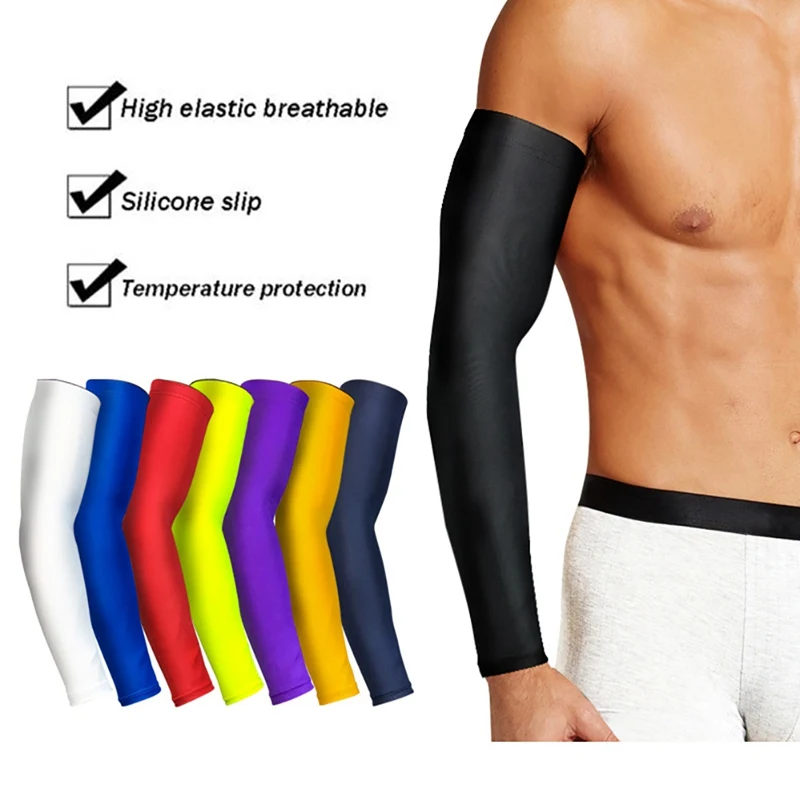 

1pc Arm Sleeve Long Breathable Sunshade Protective Hand Elbow Protection Cover Outdoor Cycling Arm Warmers