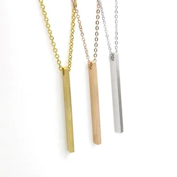 10pcs/lot Stainless Steel Blank Bar Pendant Necklace Mirror Surface 3 Color Strip for Male Female Jewelry
10pcs/lot Stainless Steel Blank Bar Pendant Necklace Mirror Surface 3 Color Strip for Male Female Jewelry