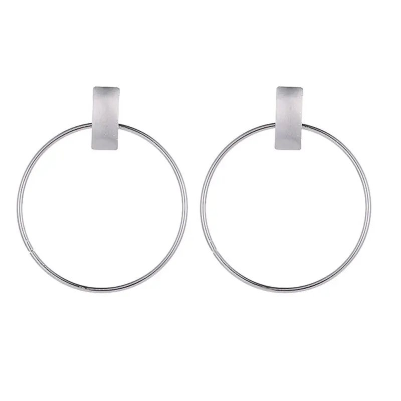 Trendy Hyperbole Trend Shine Silver Gold Color Hollow Round Loop Metal Pendant Charm Bar Long Drop Dangle Earrings For Women
Trendy Hyperbole Trend Shine Silver Gold Color Hollow Round Loop Metal Pendant Charm Bar Long Drop Dangle Earrings For Women