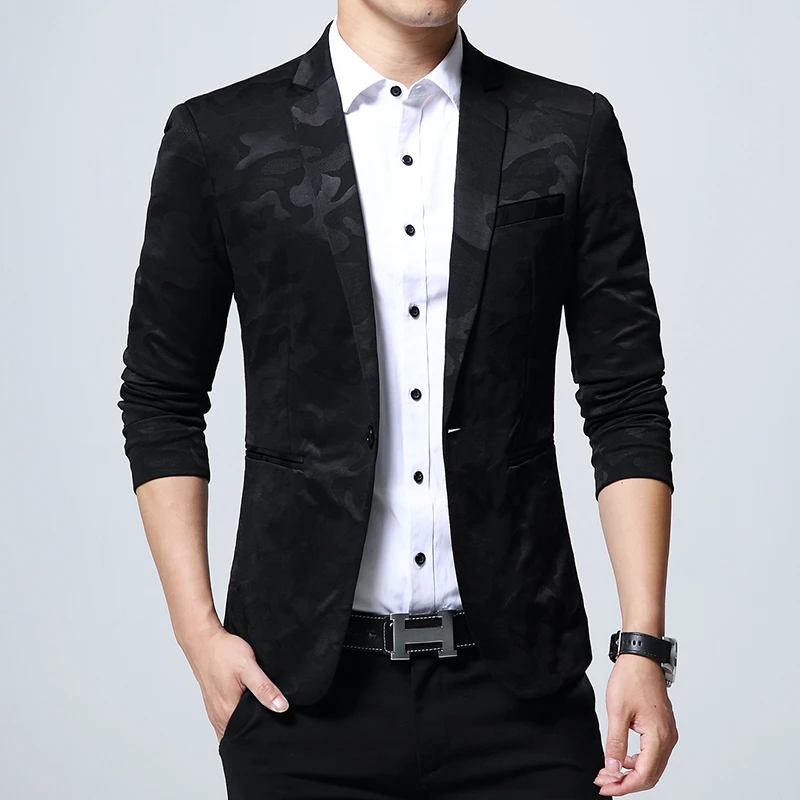 2018 Brand Men's Clothing Blazer One Button Men Blazer Slim Fit Suit Homme Men's Blazer Jacket Size Over Size 5XL
2018 Brand Men's Clothing Blazer One Button Men Blazer Slim Fit Suit Homme Men's Blazer Jacket Size Over Size 5XL