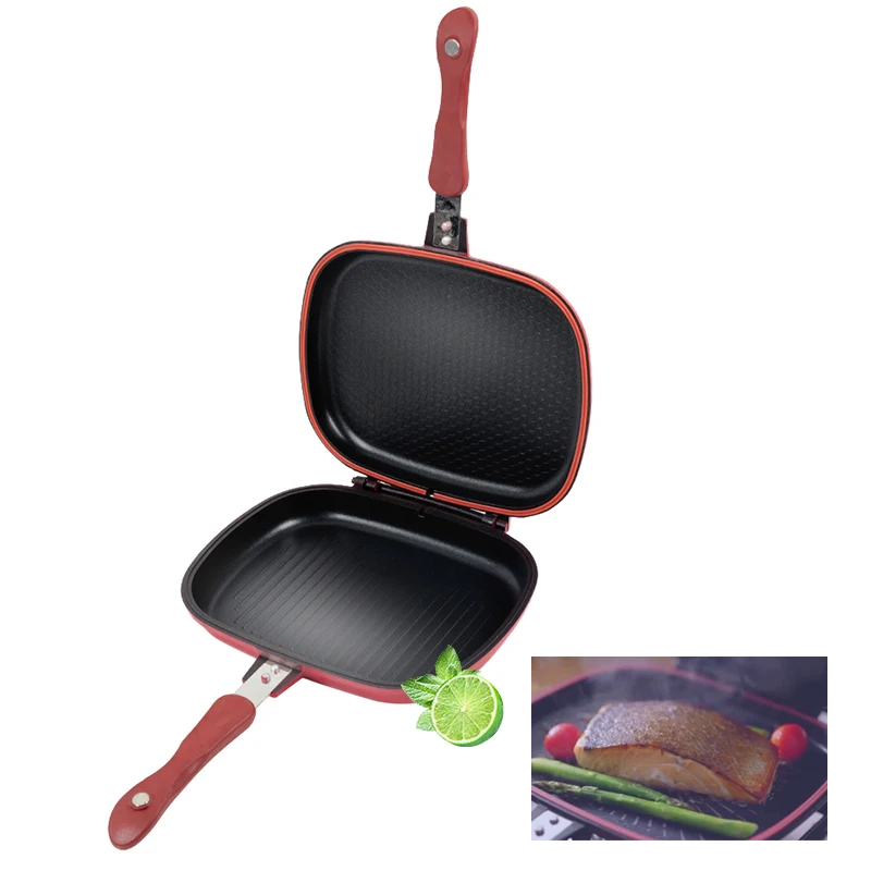 Double Sided Frying Pan Non Stick Steak Fry Pan Pancake Cookware Practical Grill Frying Pans Kitchen Cooking Tool
Double Sided Frying Pan Non Stick Steak Fry Pan Pancake Cookware Practical Grill Frying Pans Kitchen Cooking Tool