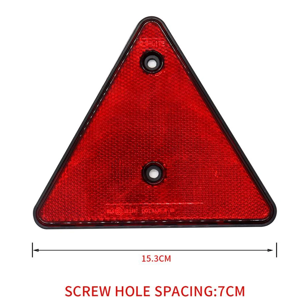 1 Pcs Triangle Warning Reflector Vehicle Stop Warning Sign Red Safety Reflective Sign Board Truck/Trailer Etc Plate Rear Light 1 Pcs Triangle Warning Reflector Vehicle Stop Warning Sign Red Safety Reflective Sign Board Truck/Trailer Etc Plate Rear Light