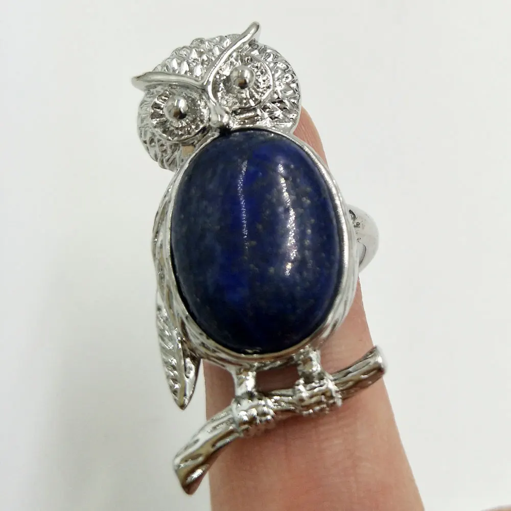 Free Shipping Beautiful jewelry Natural Lapis Lazuli Women Men Art Owl Bead Ring 7~12" Adjust Size PC5628
Free Shipping Beautiful jewelry Natural Lapis Lazuli Women Men Art Owl Bead Ring 7~12" Adjust Size PC5628