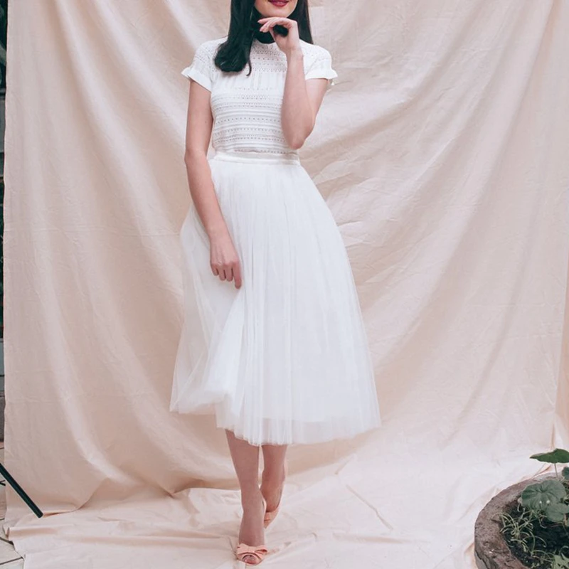 Fashion Tulle skirt 4 layers 80cm Midi Skirts Female High Waist Tutu Pleated Faldas For Women School Sun Jupe
Fashion Tulle skirt 4 layers 80cm Midi Skirts Female High Waist Tutu Pleated Faldas For Women School Sun Jupe