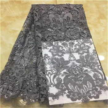 Flower Design gray Sequined Mesh Lace Fabric African Indian Guipure Net Laces beads Nigerian Style Wedding Dress Sequins Fabrics
Flower Design gray Sequined Mesh Lace Fabric African Indian Guipure Net Laces beads Nigerian Style Wedding Dress Sequins Fabrics