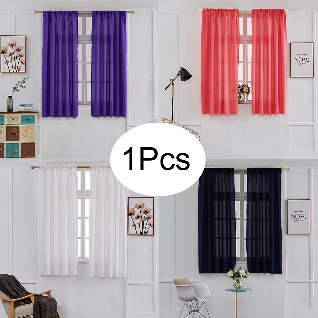 1PC solid color half shade short curtain single piece perforated curtain home window decoration hanging this curtain H0529
1PC solid color half shade short curtain single piece perforated curtain home window decoration hanging this curtain H0529