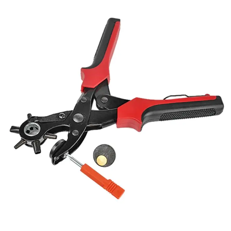 Professional Hole Punch Plier Revolving Heavy Duty Leather Punching Tool for Belts Purses Watch Bands
Professional Hole Punch Plier Revolving Heavy Duty Leather Punching Tool for Belts Purses Watch Bands