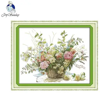 Joy Sunday New Needlework Embroidery The rose flower basket Diy Diamond Painting Cross Stitch Pattern Handmade Crafts
Joy Sunday New Needlework Embroidery The rose flower basket Diy Diamond Painting Cross Stitch Pattern Handmade Crafts