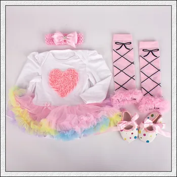 4PCs per Set Rainbow Love Baby Girls Long Sleeves Tutu Dress Headband Shoes Leggings for 0-12months Free Shipping
4PCs per Set Rainbow Love Baby Girls Long Sleeves Tutu Dress Headband Shoes Leggings for 0-12months Free Shipping