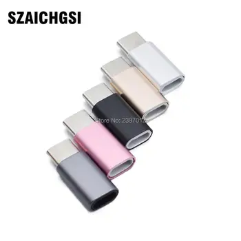 SZAICHGSI USB 3.1 Type C Male to Micro USB Female Micro usb Data Charger metal Adapter Cable for Macbook wholesale 100pcs/lot
SZAICHGSI USB 3.1 Type C Male to Micro USB Female Micro usb Data Charger metal Adapter Cable for Macbook wholesale 100pcs/lot