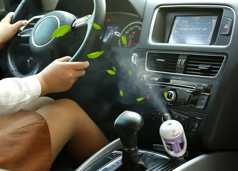 Flavoring in the car 12V Car Steam Humidifier Air Purifier Aroma Essential oil diffuser Aromatherapy Mist Maker Fogger