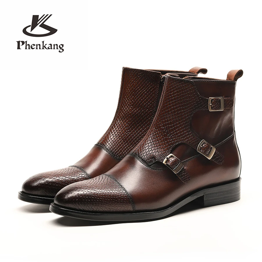 Men winter Boots Genuine cow leather chelsea boots brogue casual ankle flat shoes Comfortable quality soft handmade black brown
Men winter Boots Genuine cow leather chelsea boots brogue casual ankle flat shoes Comfortable quality soft handmade black brown
