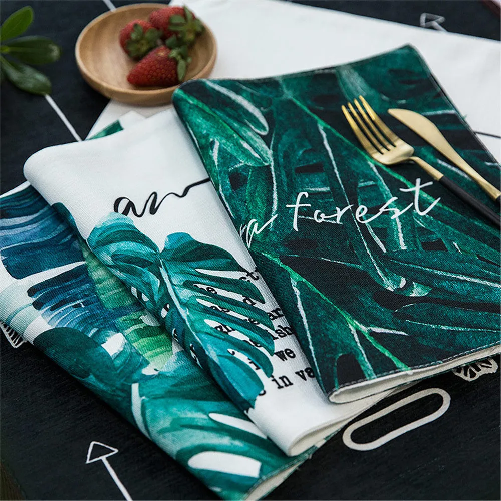 Chic Cloth Linen Green Placemat Leaf Forest Pad Dining Table Mat Heat Insulation Non Slip Waterproof INS Placemats Bowl Coaster
Chic Cloth Linen Green Placemat Leaf Forest Pad Dining Table Mat Heat Insulation Non Slip Waterproof INS Placemats Bowl Coaster